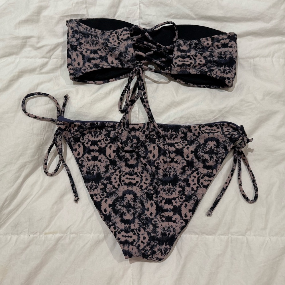 Patterned Strapless Bikini - image 3